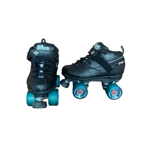 Sure Grip Rock GT-50 Unisex Adults Black Blue Lace Up Roller Skates Size 6M 7W - Picture 2 of 11
